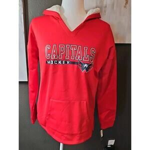NHL Washington Capitals Girls Hooded Sweatshirt with Pocket Size XL 14/16